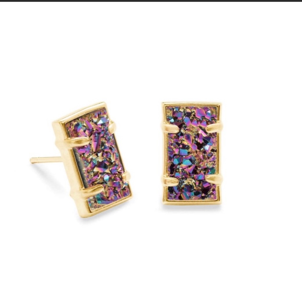 🔸SOLD🔸Kendra Scott Earrings/ multicolor drusy